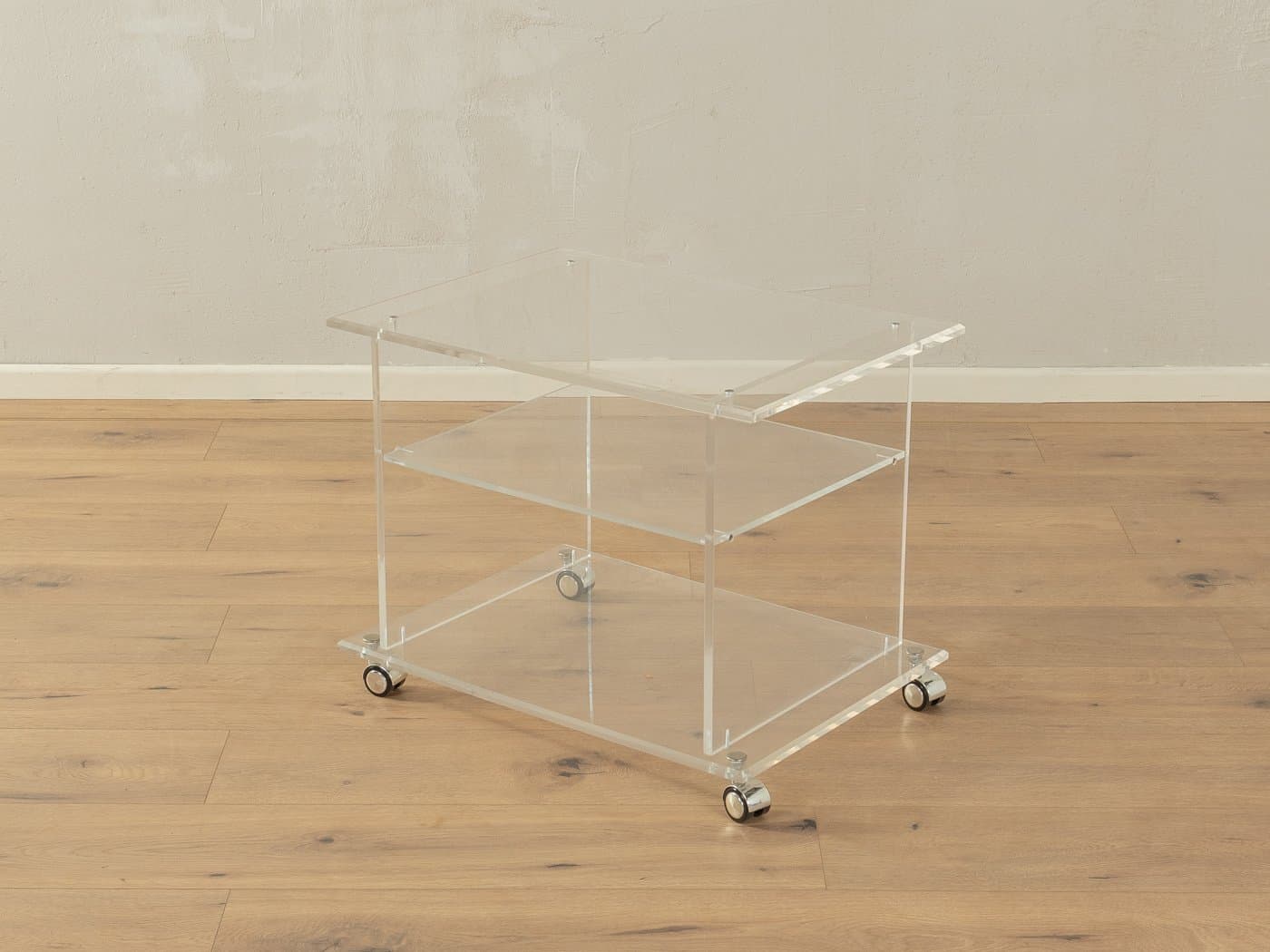 Stolik boczny, transparentny, akryl, Niemcy, lata 60. - 285618