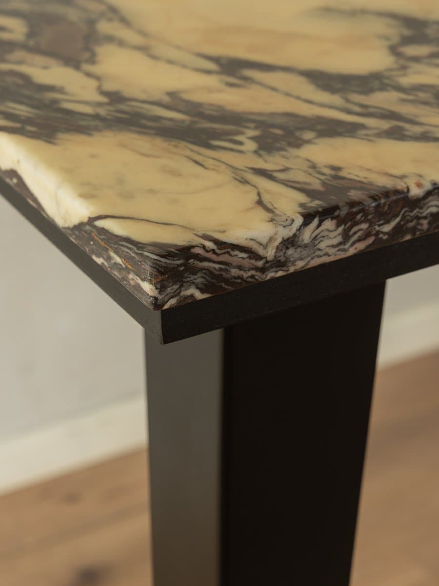 Desk, beige marble, black steel, Germany, 1960s. - 285600