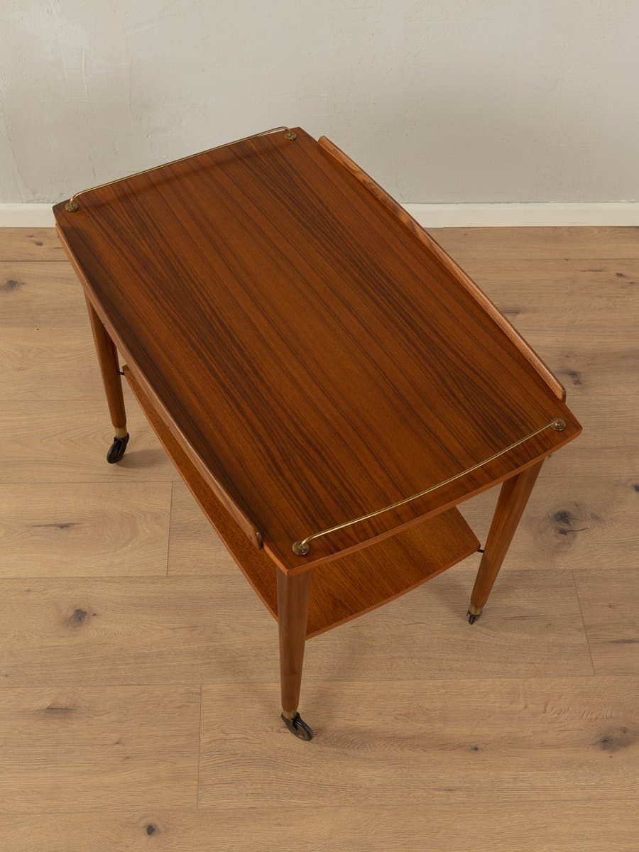 Bar Cart Ilse Möbel, brown, teak, brass, Germany, 1960s. - 285595