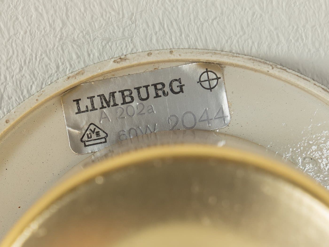 Kinkiet, szkło transparentne, proj. H. Tynell, Limburg, Niemcy, lata 60. - 285571