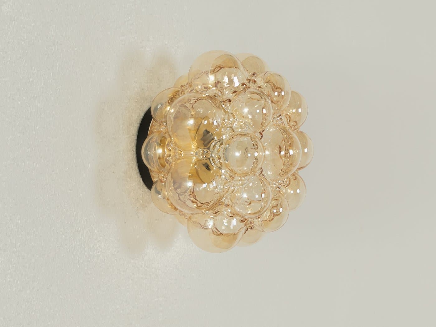 Kinkiet, szkło transparentne, proj. H. Tynell, Limburg, Niemcy, lata 60. - 285566