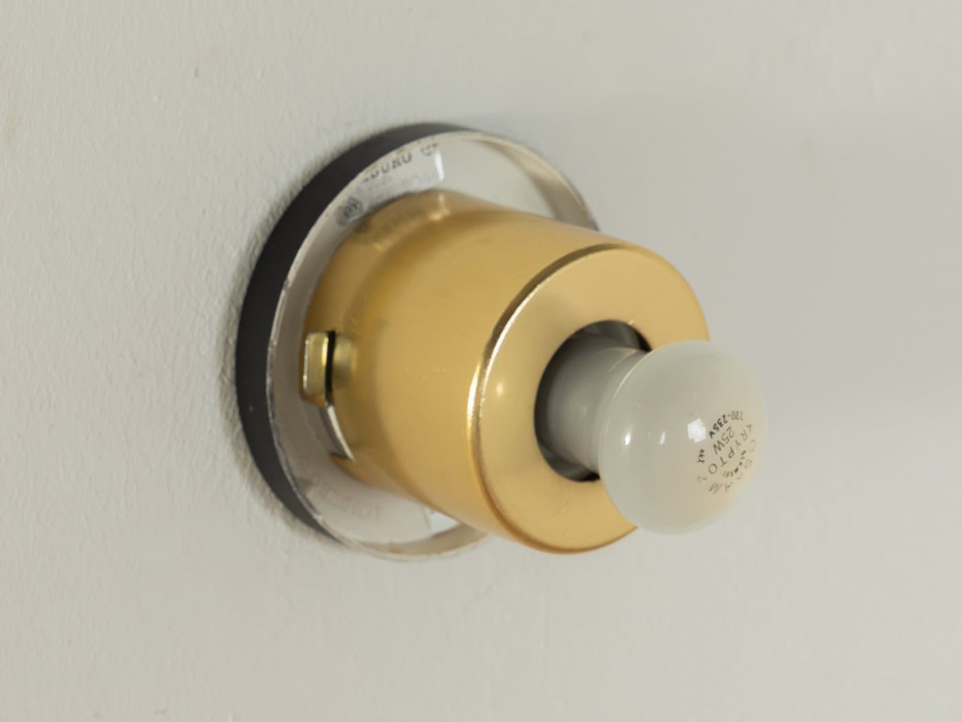 Kinkiet, szkło transparentne, proj. H. Tynell, Limburg, Niemcy, lata 60. - 285567