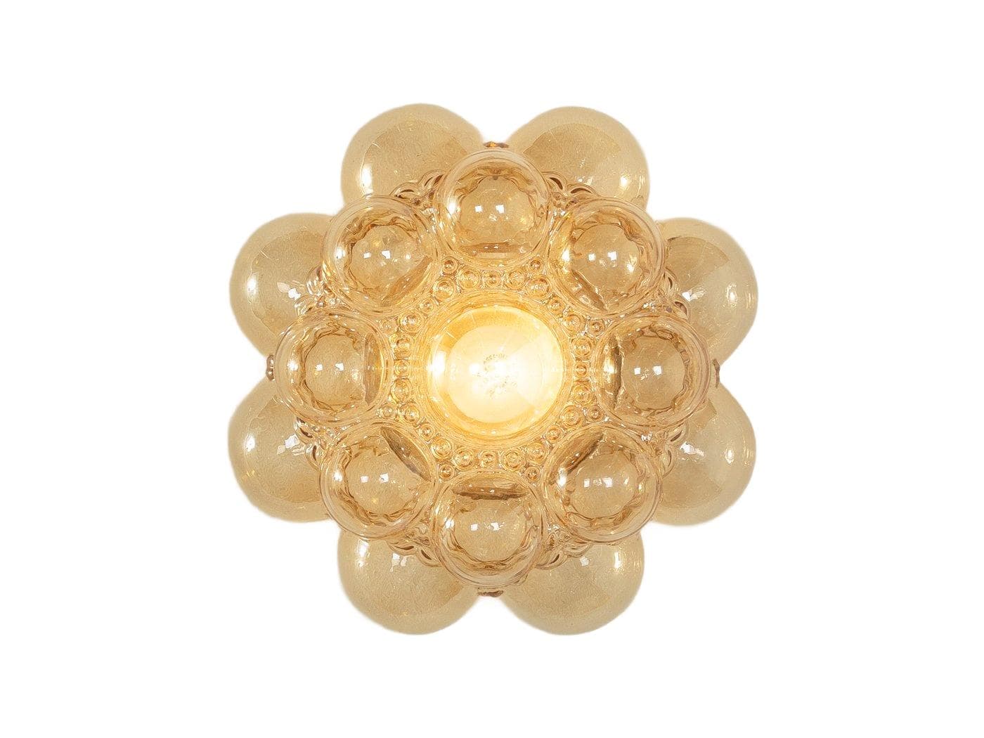 Kinkiet, szkło transparentne, proj. H. Tynell, Limburg, Niemcy, lata 60.