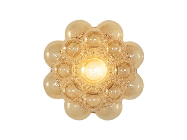 Kinkiet, szkło transparentne, proj. H. Tynell, Limburg, Niemcy, lata 60. - WYMIARY