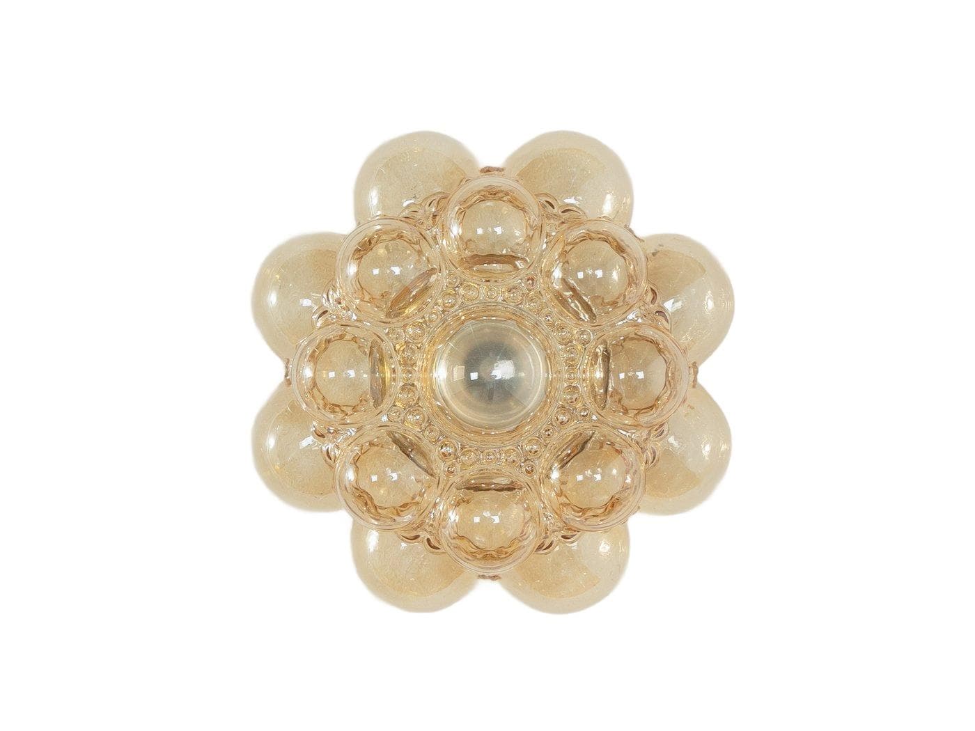 Kinkiet, szkło złote, proj. H. Tynell, Limburg, Niemcy, lata 60.