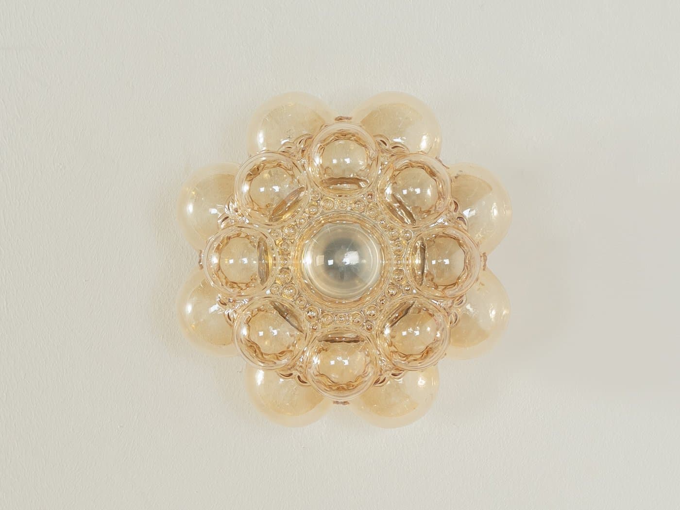 Kinkiet, szkło złote, proj. H. Tynell, Limburg, Niemcy, lata 60. - 285563