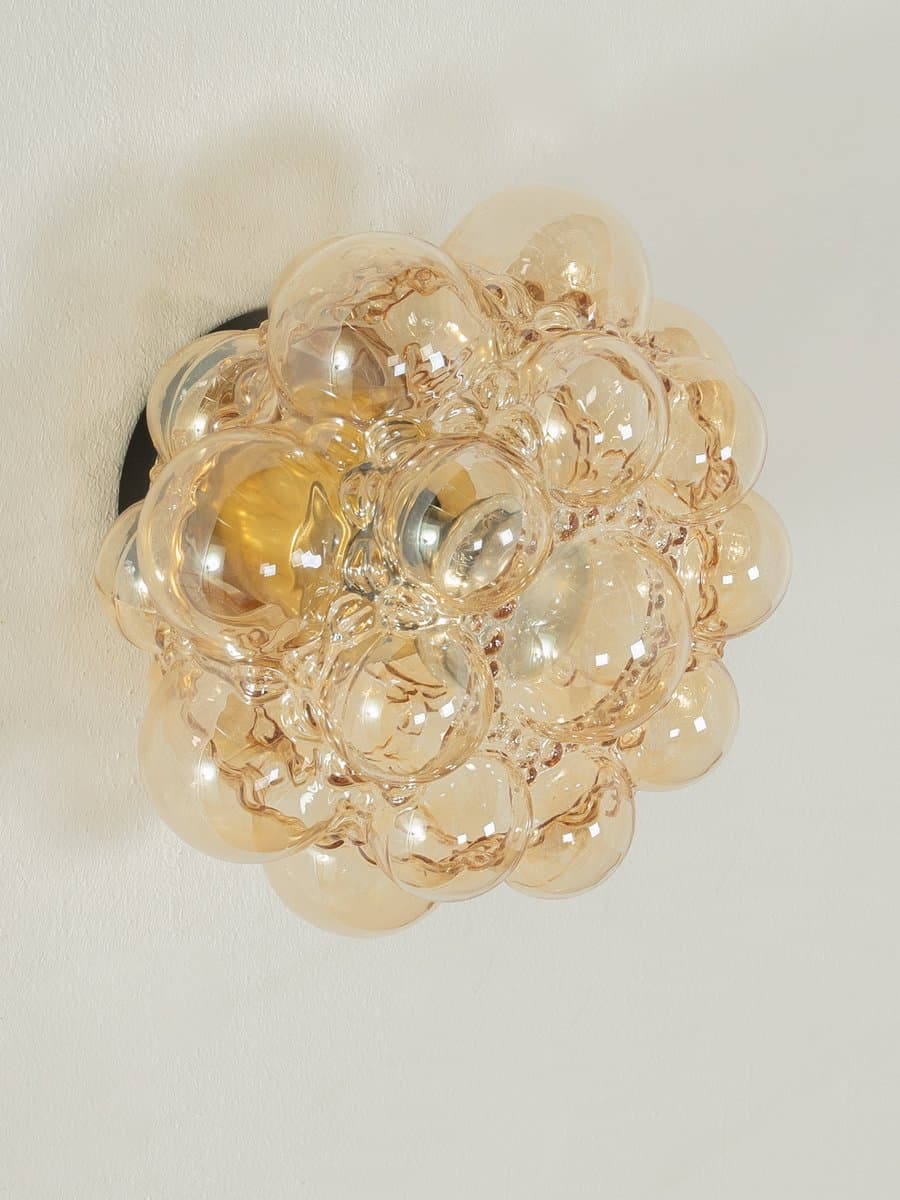 Kinkiet, szkło złote, proj. H. Tynell, Limburg, Niemcy, lata 60. - 285560