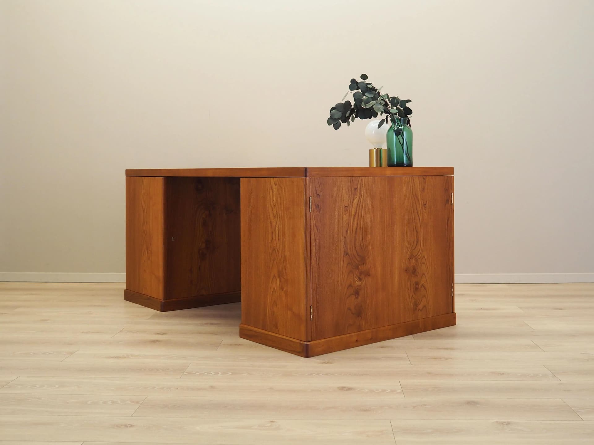 Biurko, czereśnia brąz, Dania, lata 60. - 21008