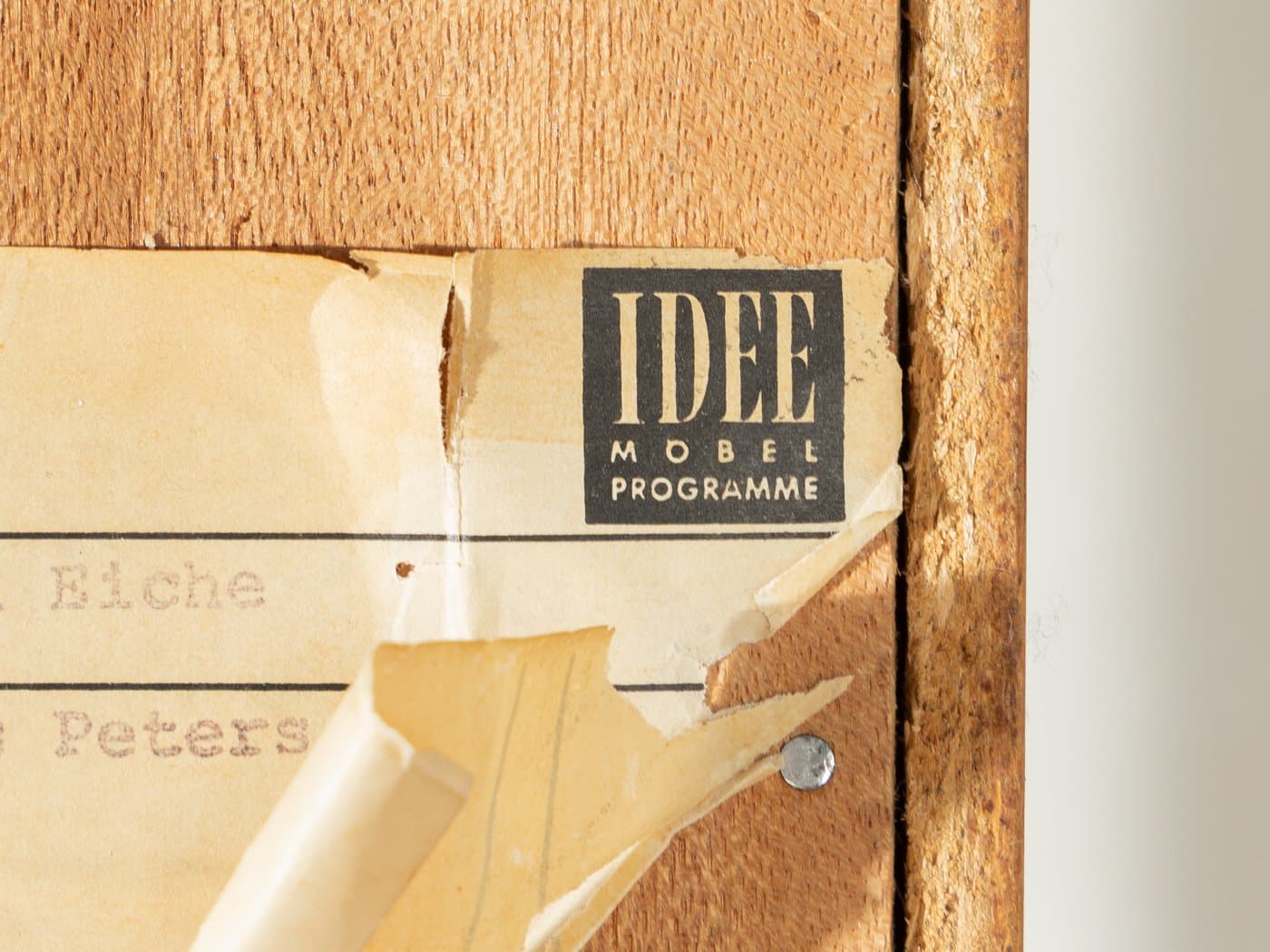 Barek, Oldenburger Möbelwerkstätten, dąb brązowy, Niemcy, lata 50. - 285489