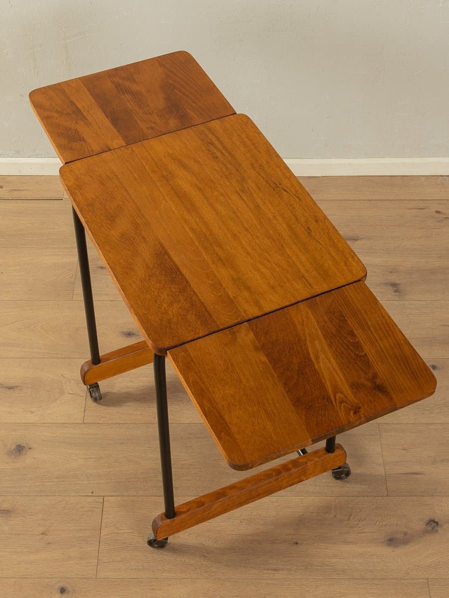 Wózek barowy Art Deco, buk brązowy, metal czarny, Niemcy, lata 20. - 285466