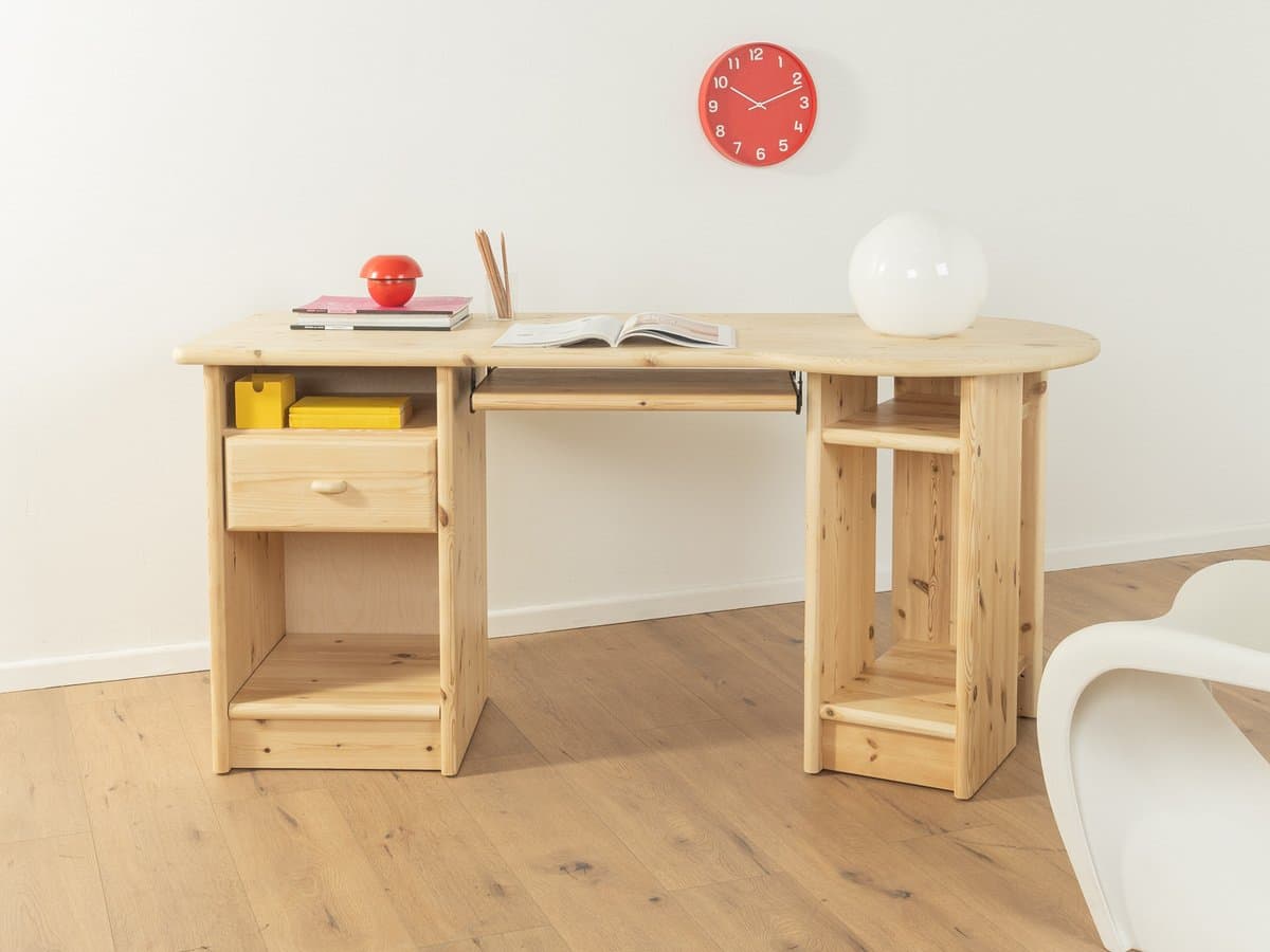 Desk, beige pine, Germany, 1980s - 285454