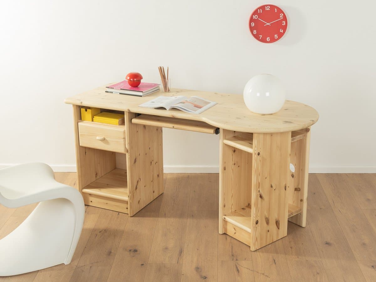 Desk, beige pine, Germany, 1980s - 285452