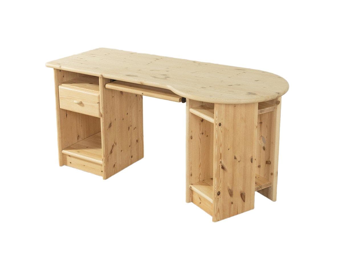 Desk, beige pine, Germany, 1980s