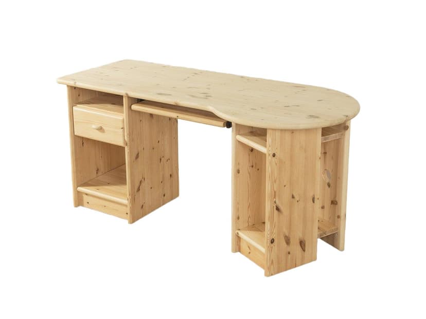 Desk, beige pine, Germany, 1980s