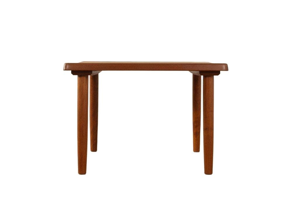 Stolik kawowy, teak brązowy, proj. N. Bach, Dania, lata 60.