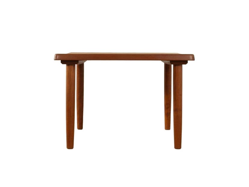 Stolik kawowy, teak brązowy, proj. N. Bach, Dania, lata 60.