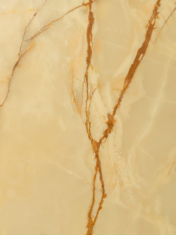 Stolik kawowy Onyx, marmur beżowy, stal nierdzewna srebrna, Niemcy, lata 70. - 285404