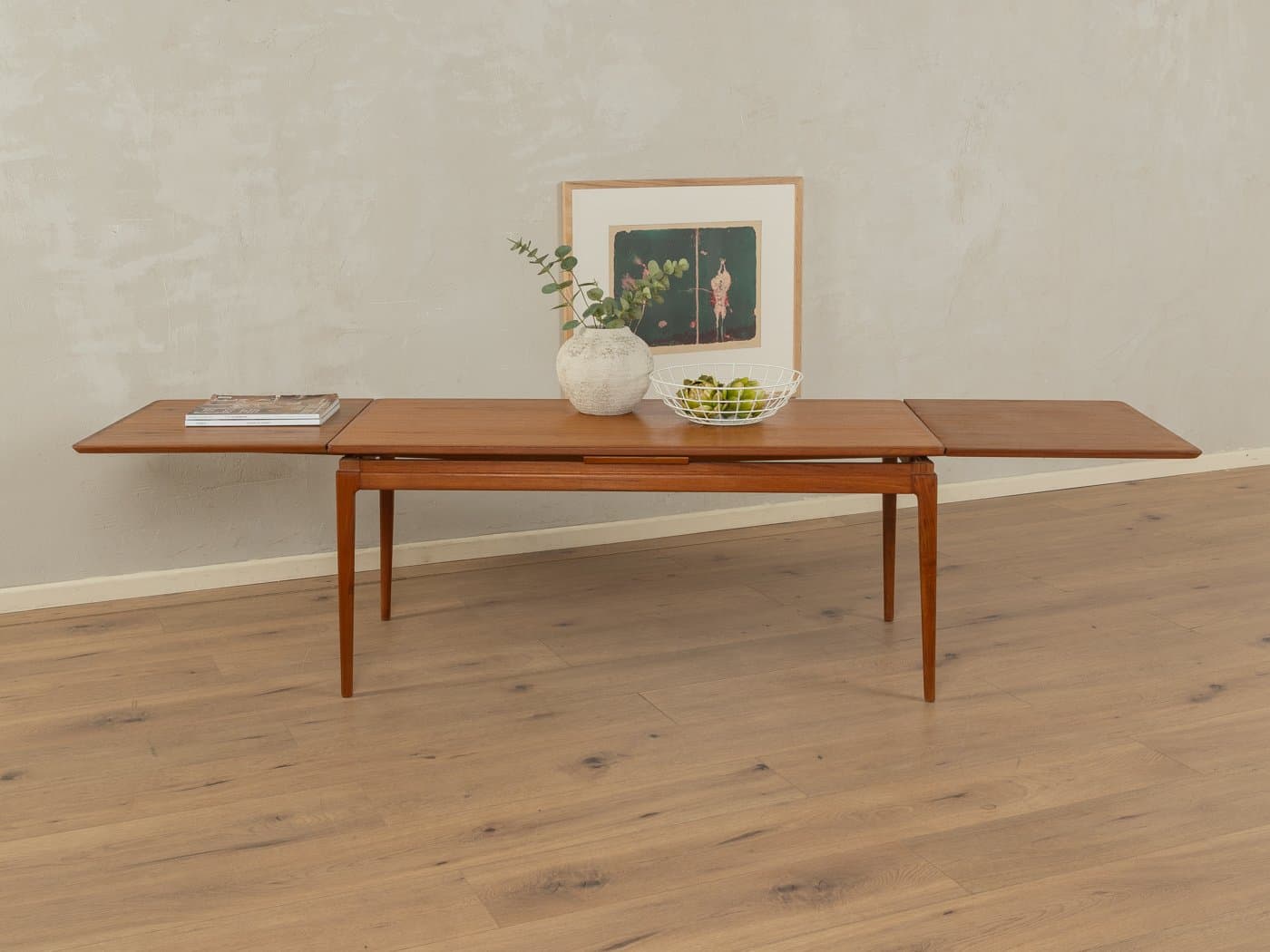 Stolik kawowy, teak brązowy, Dania, lata 60. - 285382