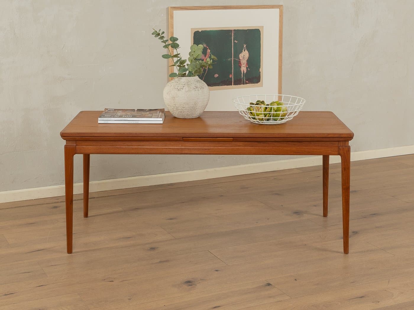 Stolik kawowy, teak brązowy, Dania, lata 60. - 285384