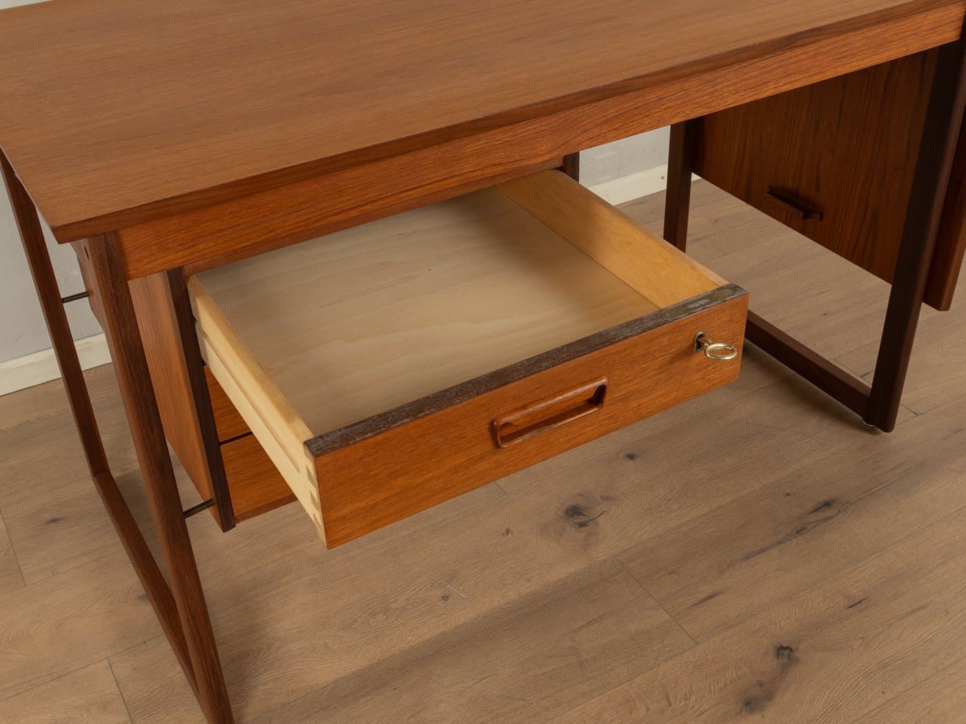 Desk, brown teak, Denmark, 1960s - 285366
