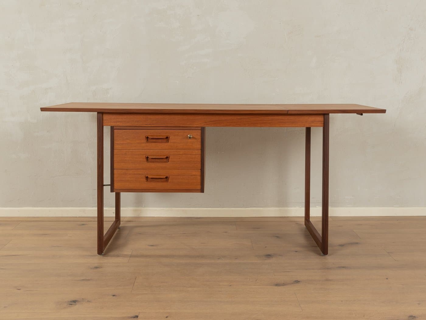Desk, brown teak, Denmark, 1960s - 285376