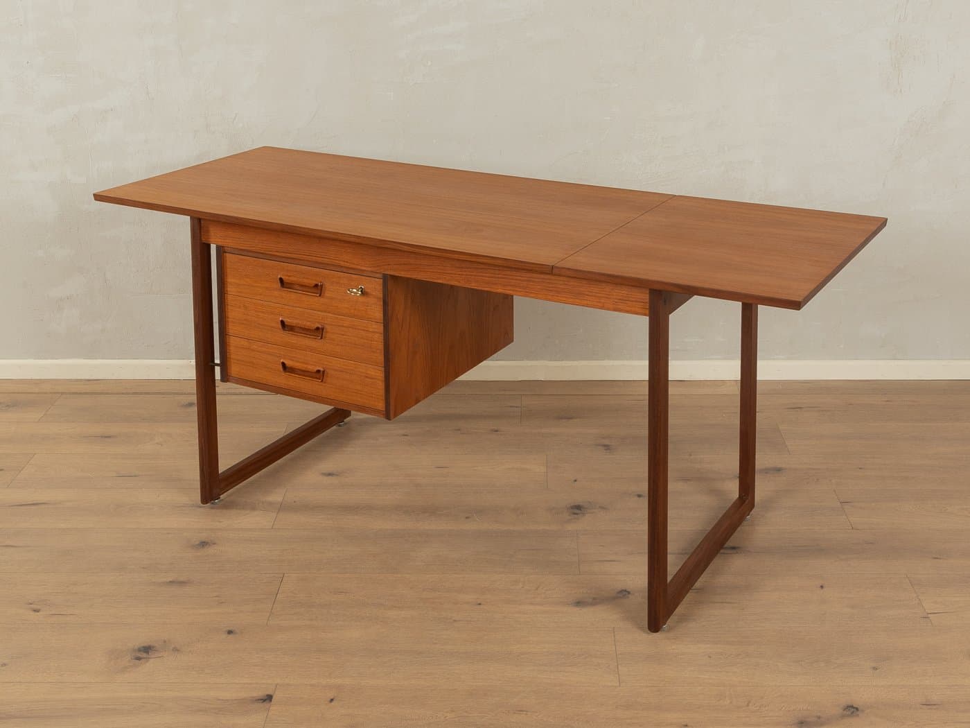 Desk, brown teak, Denmark, 1960s - 285374