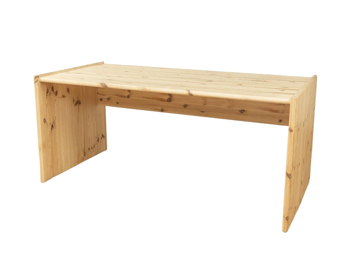 Desk, brown pine, Germany, 1980s.