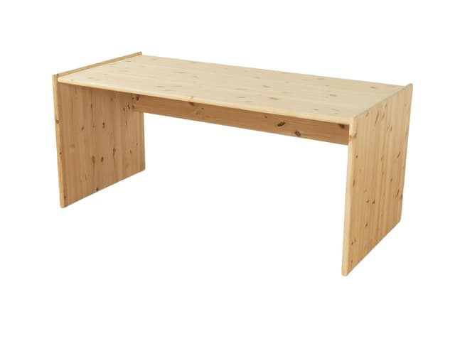 Desk, brown pine, Germany, 1980s. - DIMENSION