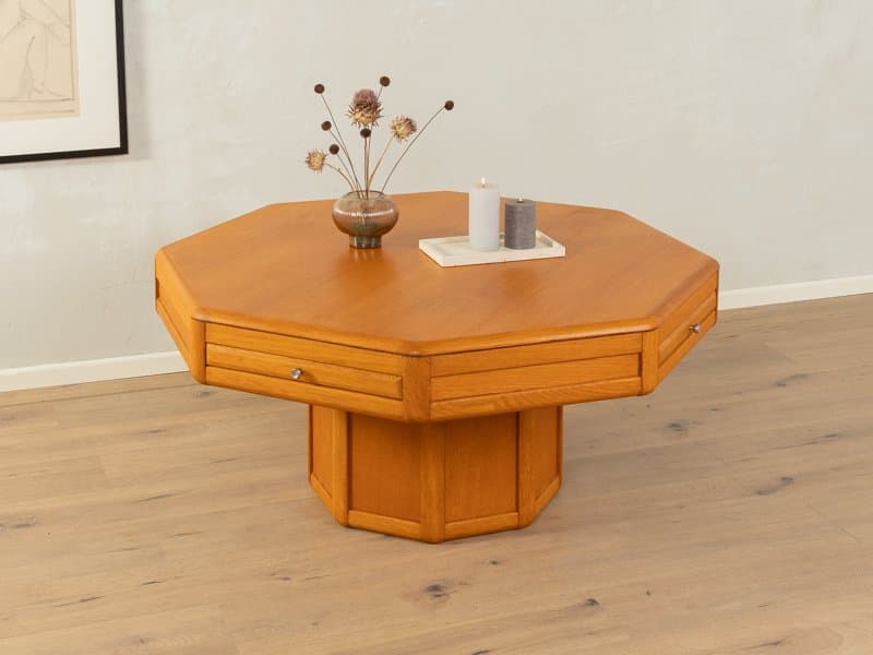 Stolik kawowy, dąb brązowy, Niemcy, lata 80. - 285236