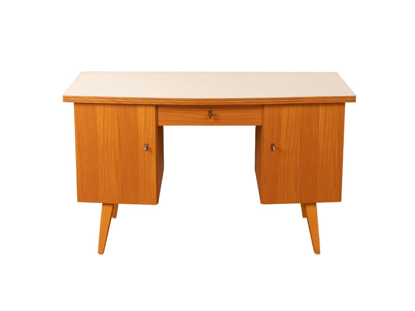 Desk, brown ash, Germany, 1950s