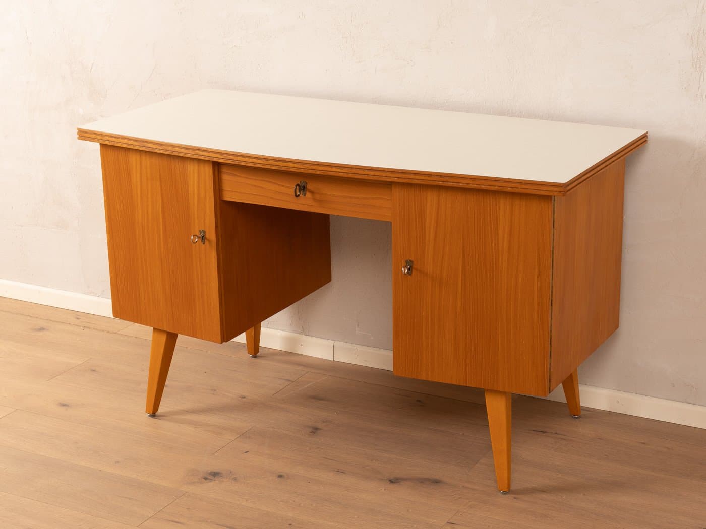 Desk, brown ash, Germany, 1950s - 285216