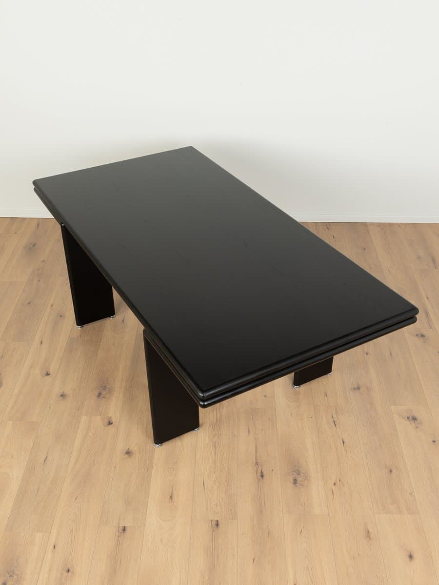 Desk, black ash, aluminum, Germany, 1980s - 285204