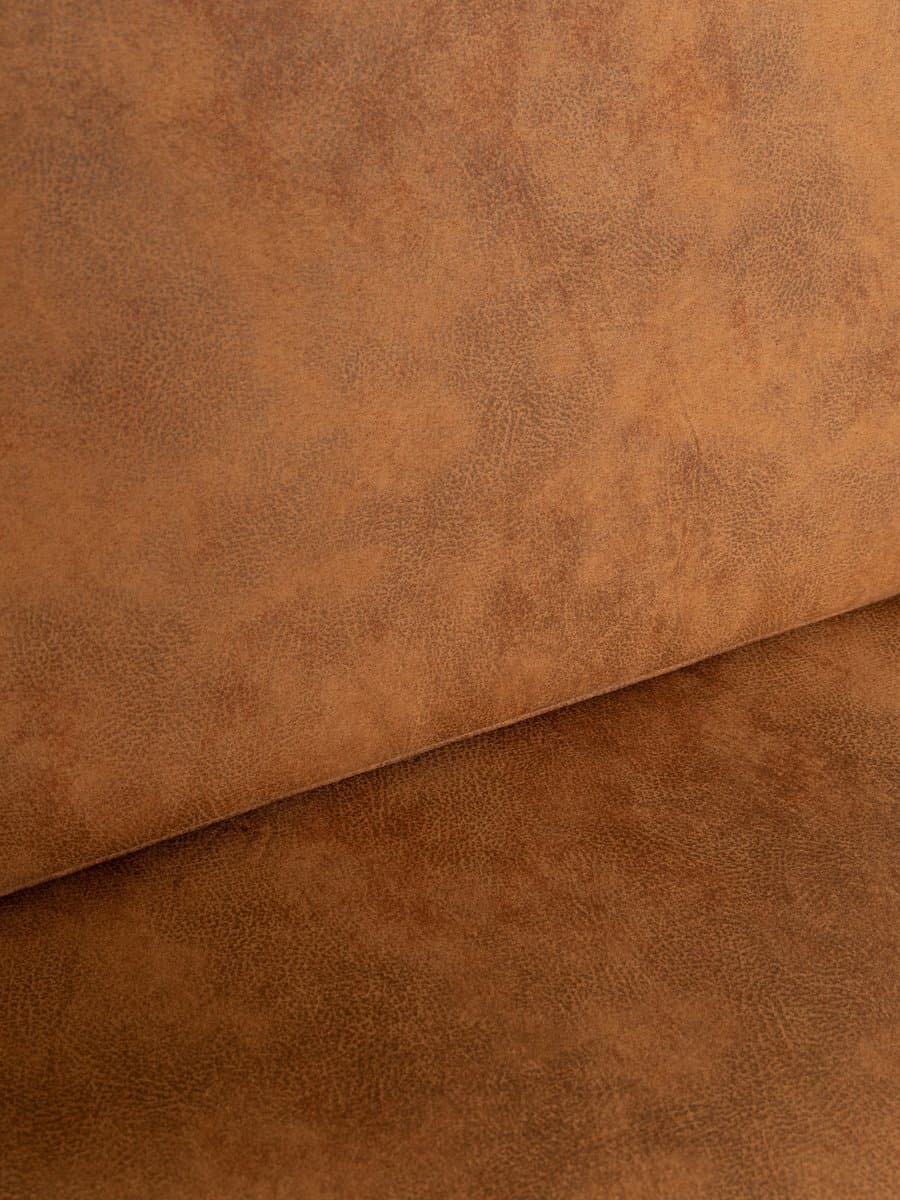 Fotel safari, brązowy, teak, mikrofibra, Niemcy, lata 60. - 285196