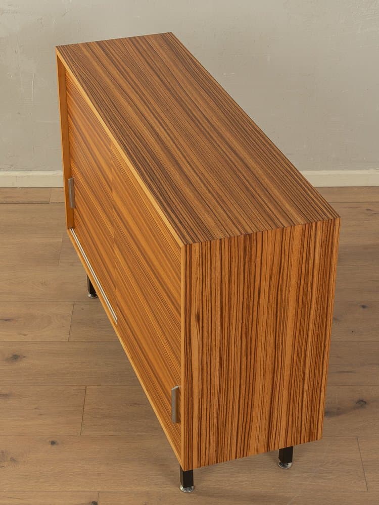 Komoda, brązowy, drewno, stal czarna, Niemcy, lata 50. - 285162