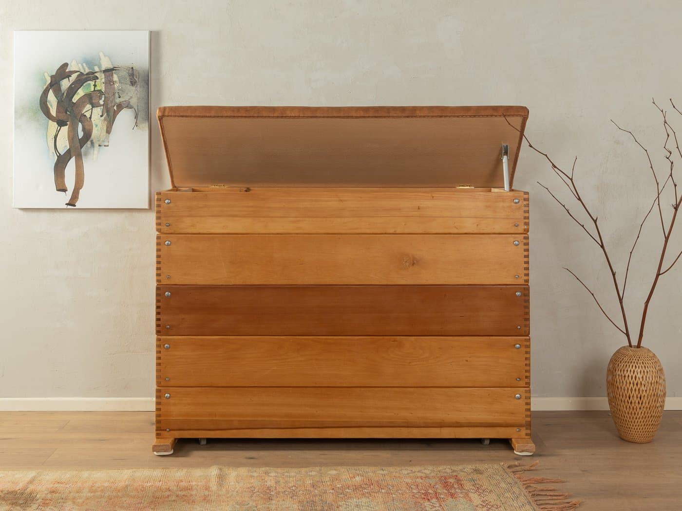 Komoda, brązowy, buk, Niemcy, lata 60. - 285075