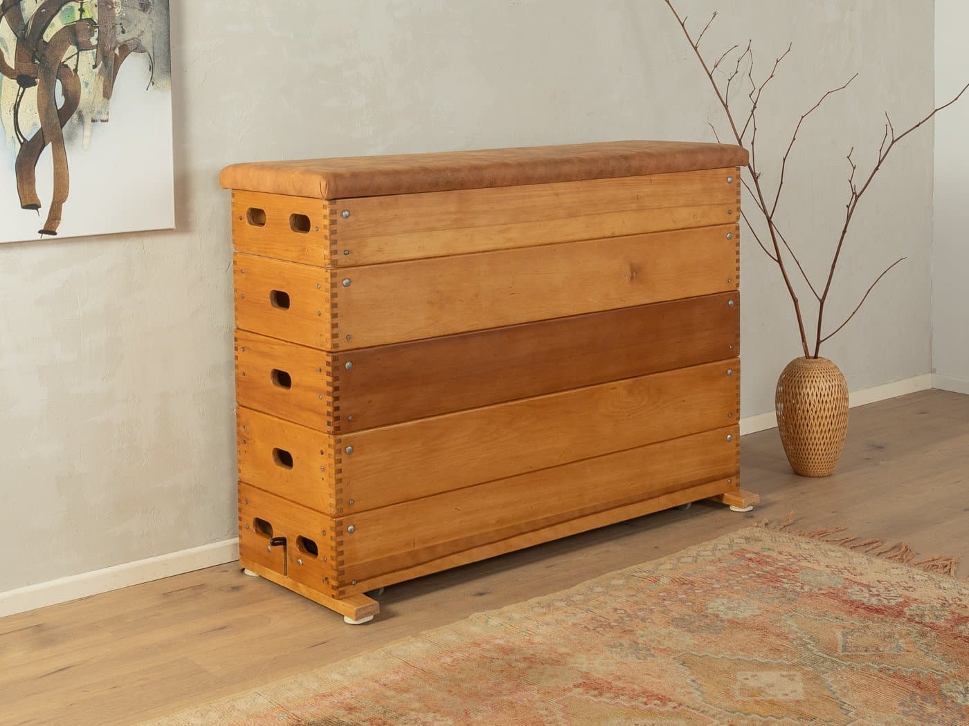 Komoda, brązowy, buk, Niemcy, lata 60. - 285078