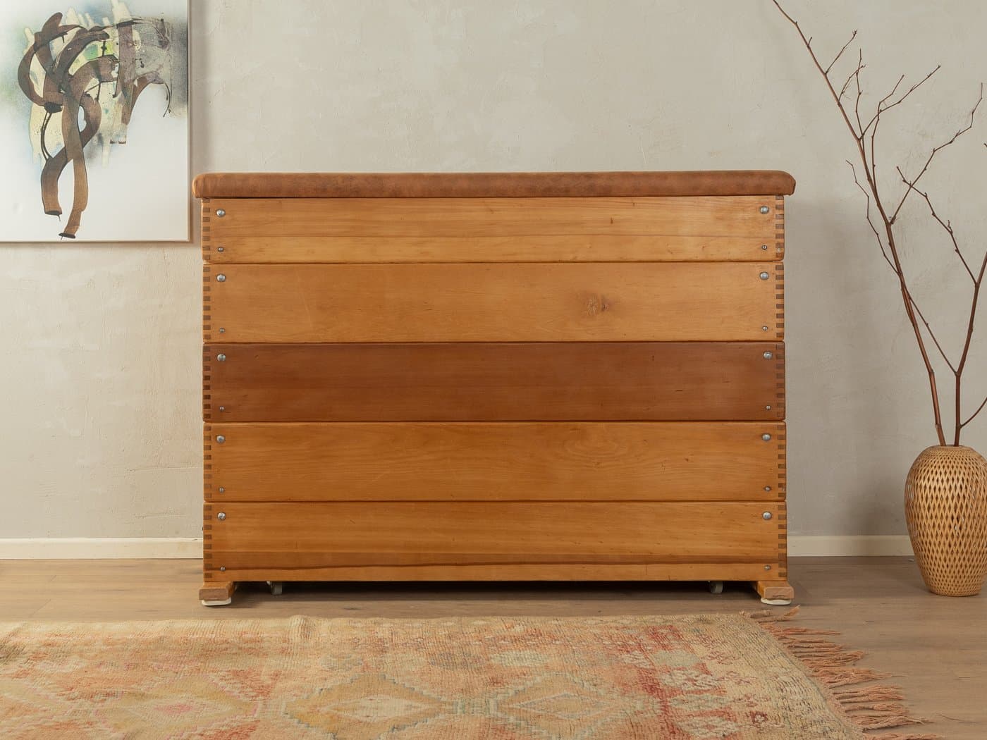 Komoda, brązowy, buk, Niemcy, lata 60. - 285076
