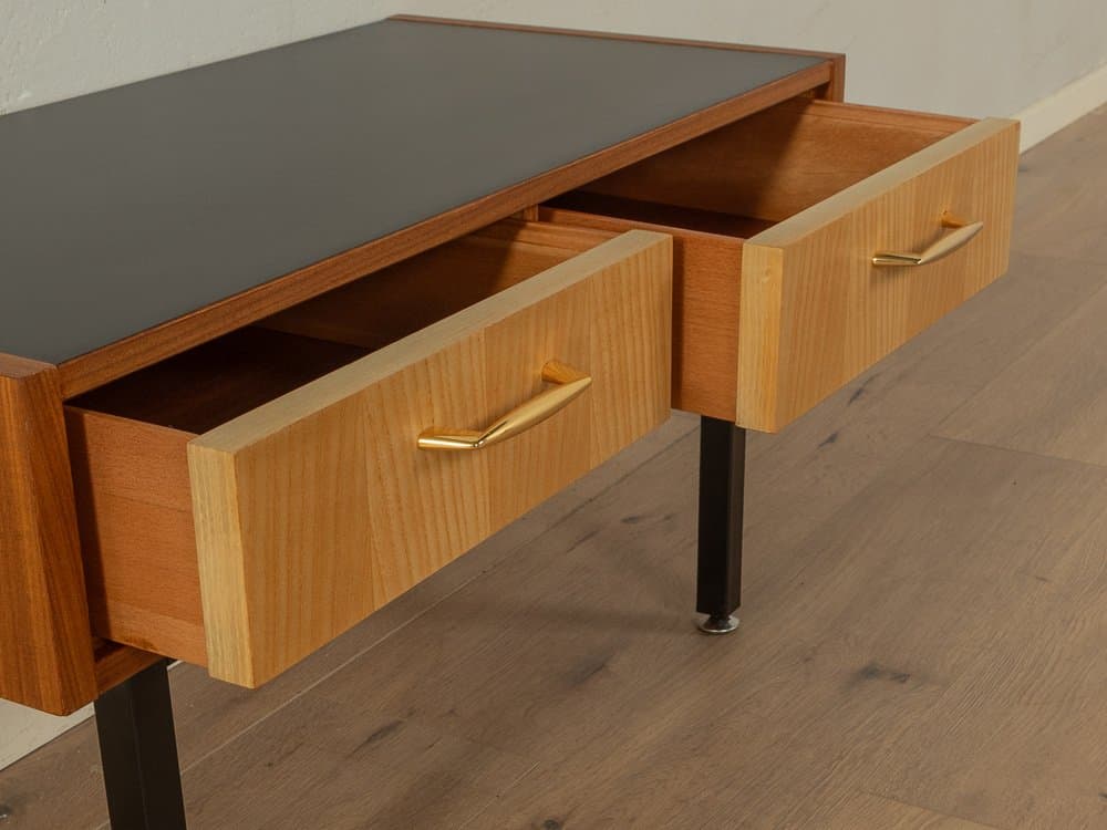 Komoda, teak, jesion, stal czarna, Niemcy, lata 60. - 285017