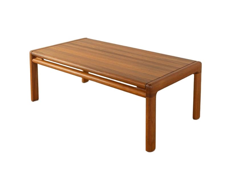 Coffee table, brown teak, Denmark, 1960s.