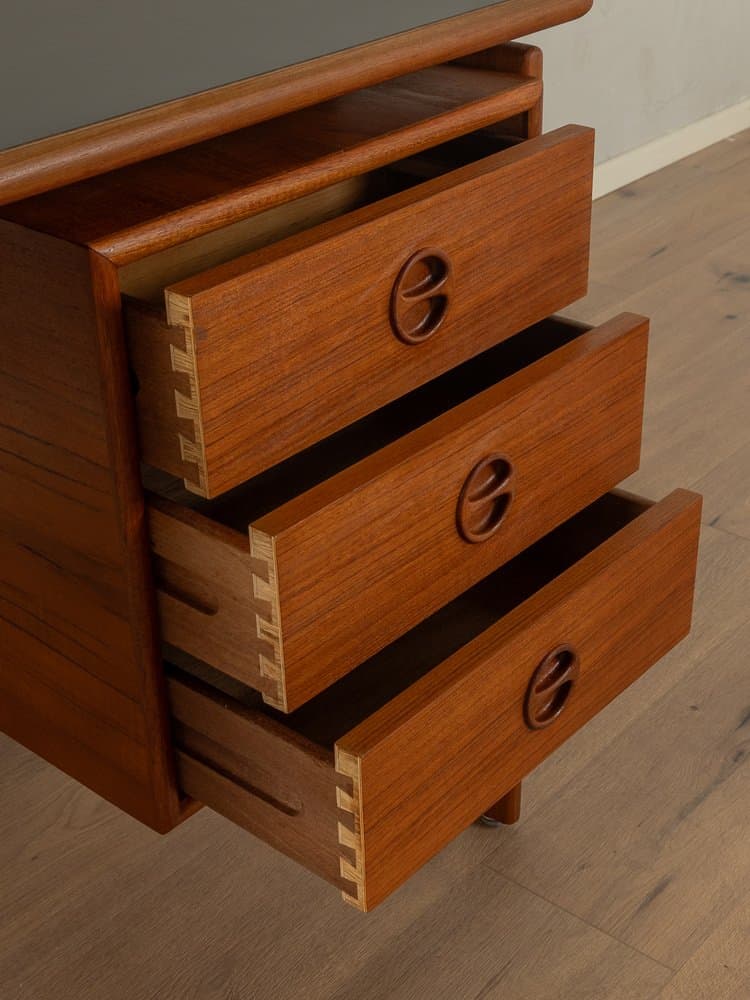 Desk, brown teak, black Formica top, by A. Vodder, Denmark, 1960s. - 284925