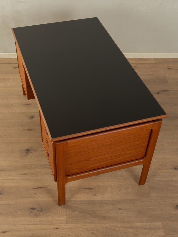 Desk, brown teak, black Formica top, by A. Vodder, Denmark, 1960s. - 284924