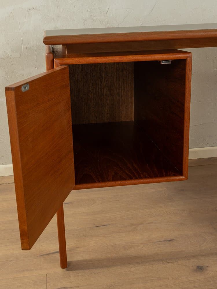 Desk, brown teak, black Formica top, by A. Vodder, Denmark, 1960s. - 284927
