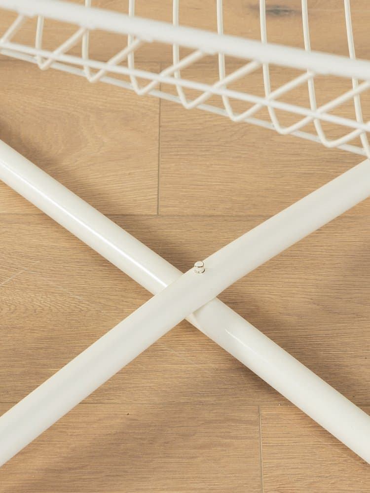 Fotel Järpen, metal biały, proj. N. Gammelgaard, Ikea, Szwecja, lata 80. - 284906