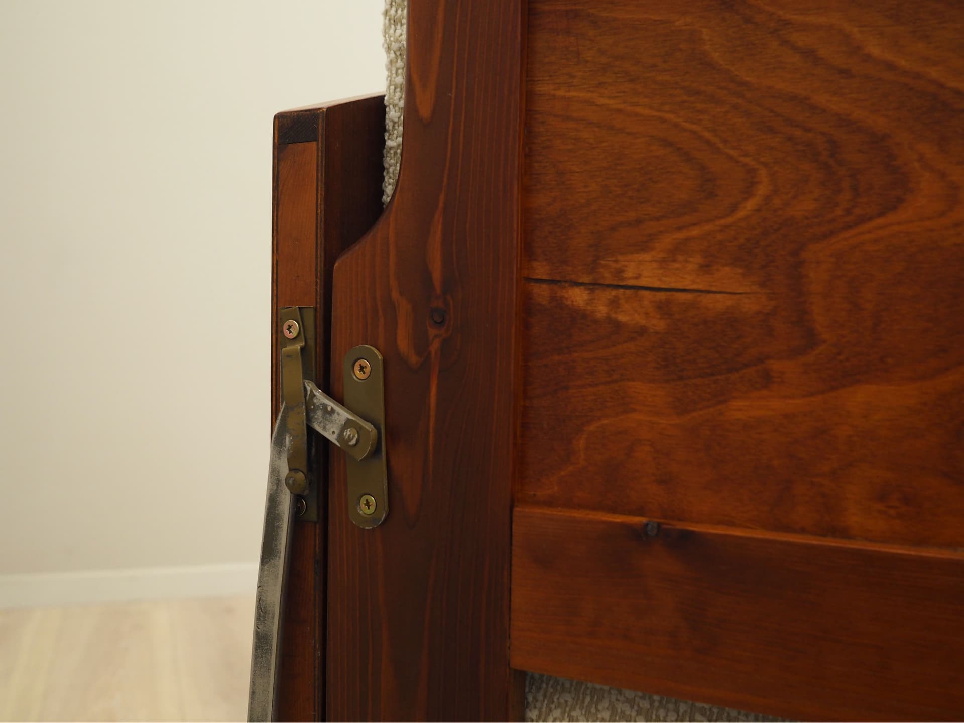 Sofa, beżowa, tkanina, drewno tekowe, Dania, lata 70. - 67478