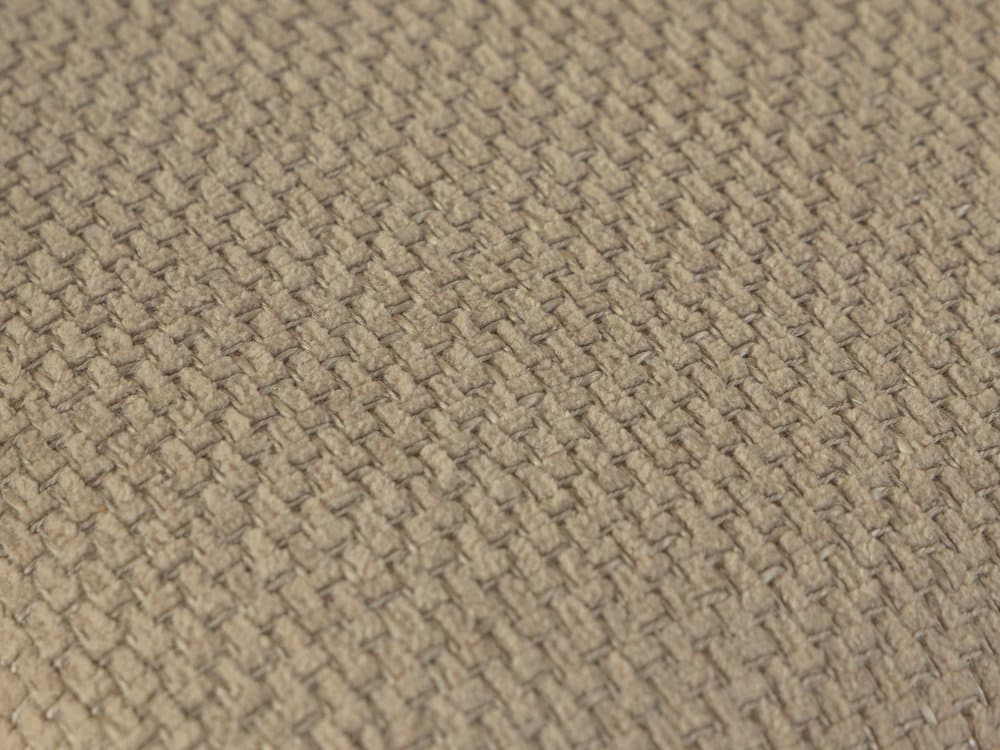 Krzesło jadalniane, brązowy, drewno, tkanina beżowa, Vamdrup Stolefabrik, Dania, lata 60. - 284889