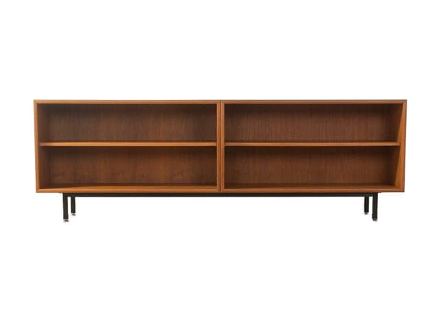 Sideboard, teak brązowy, WK Möbel, Niemcy, lata 60. - WYMIARY