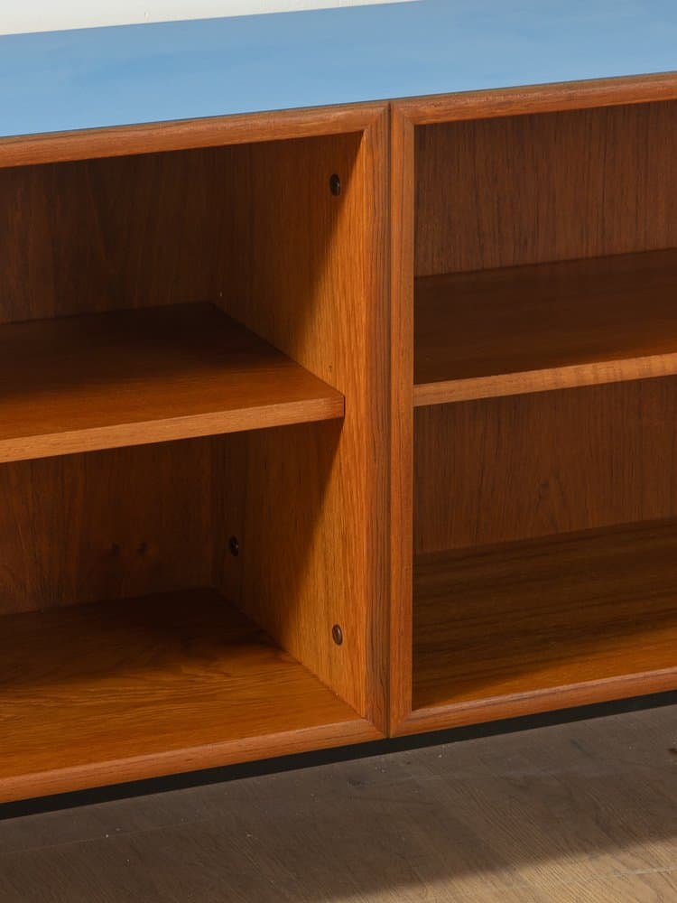 Sideboard, teak brązowy, WK Möbel, Niemcy, lata 60. - 284879