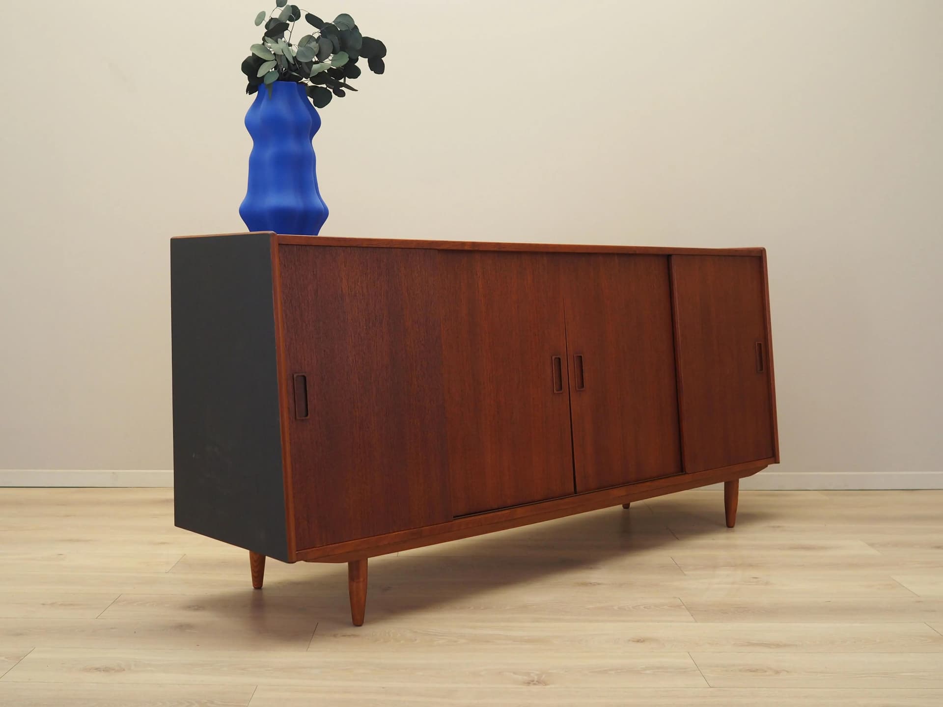 Sideboard, teak, pomarańczowy, Dania, lata 70. - 21361