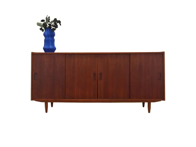 Sideboard, teak, pomarańczowy, Dania, lata 70. - WYMIARY