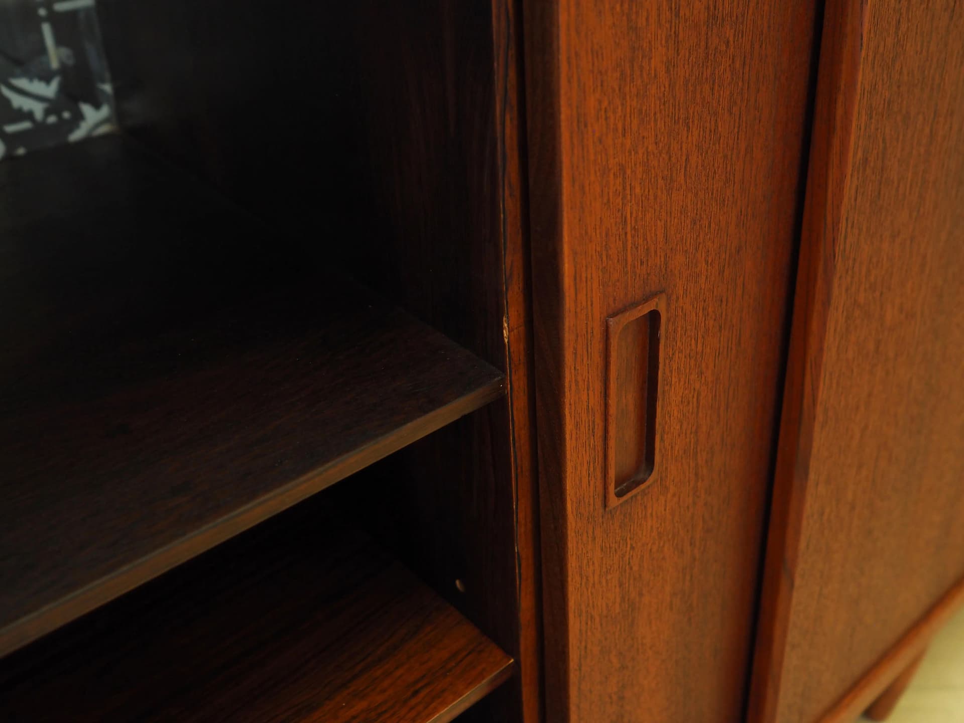 Sideboard, teak, pomarańczowy, Dania, lata 70. - 21366